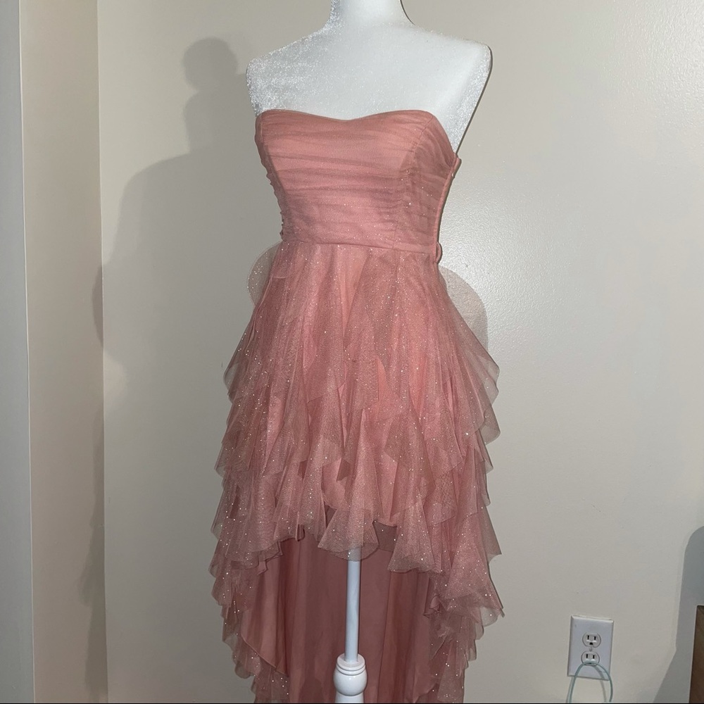 Layered Pink Glittery Dress